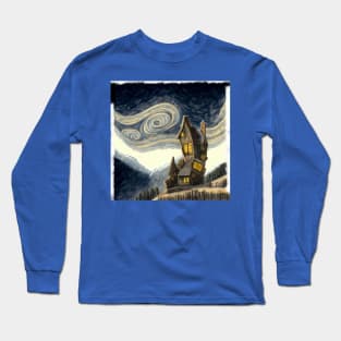 Starry Night Above The Shrieking Shack Long Sleeve T-Shirt